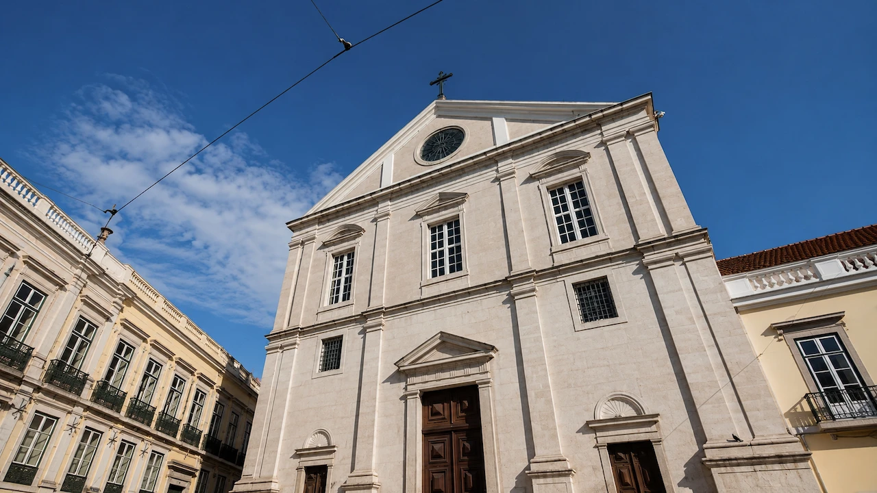 Interior of Igreja de São Roque in Lisbon
